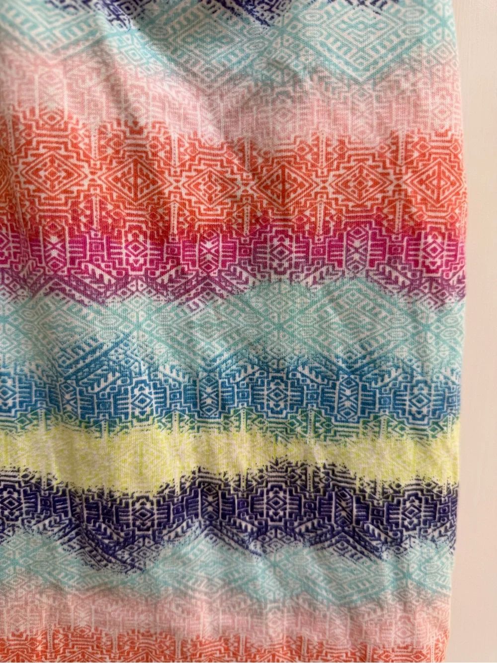 The Children's Place Girls 4 Multicolor Aztec Striped Racerback Tank Top Blouse